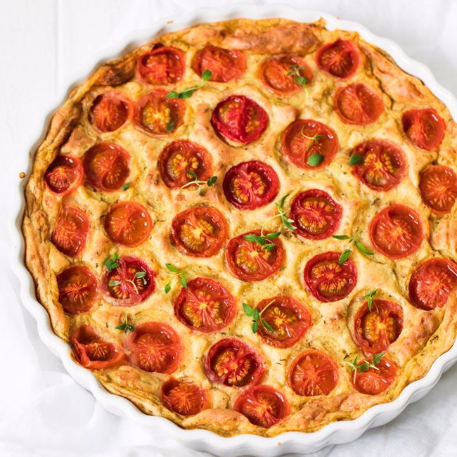 Potato & Cherry Tomato Bake