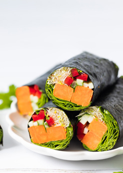 Sweet Potato Nori Wraps