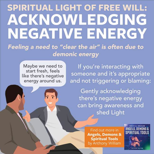 Spiritual Light Of Free Will - Acknowledging Negative Energy