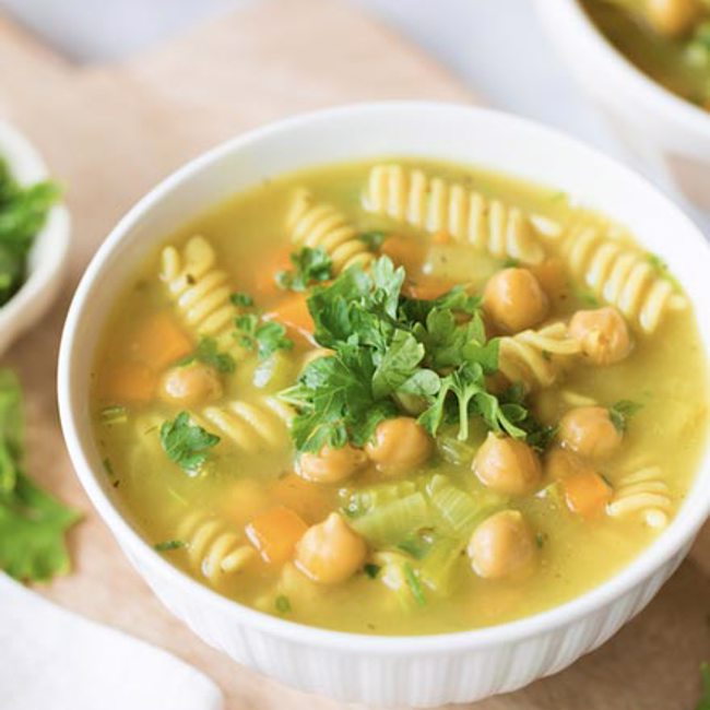 Chickpea Noodle Soup