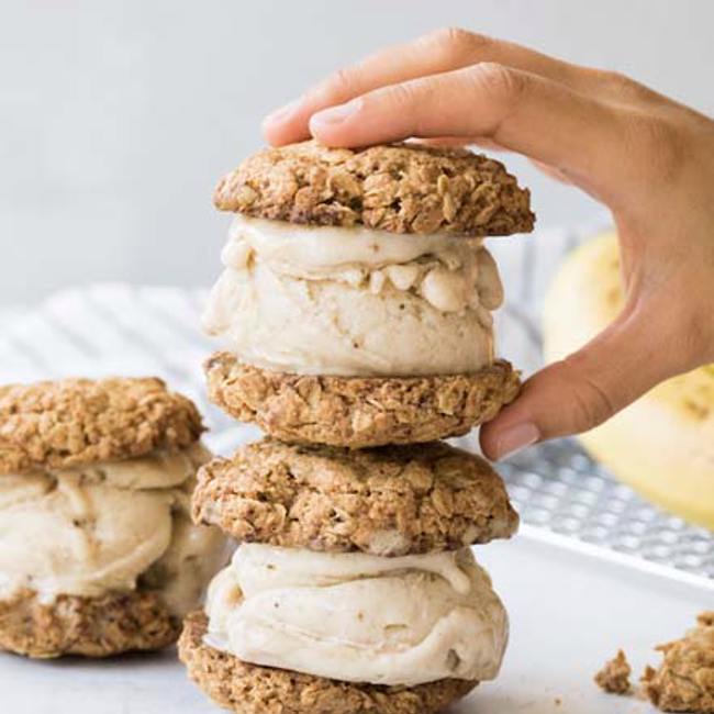 Ice Cream Cookie Sandwiches