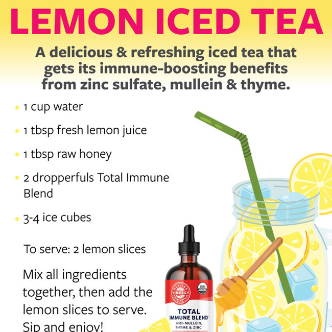 Immune-Boosting Lemon Iced Tea