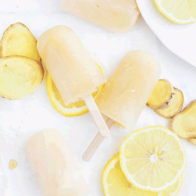 Lemon Balm Popsicles