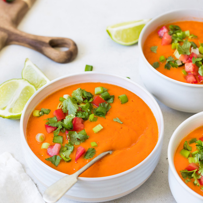 Sweet Potato Nacho Soup