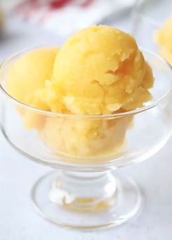 Peach Ginger Sorbet 