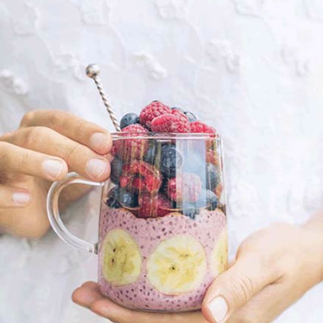 Raspberry Chia Parfait 