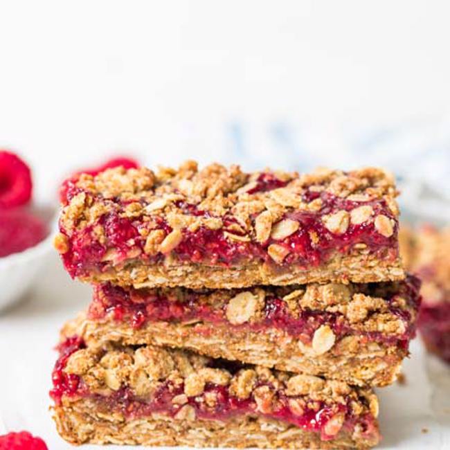 Raspberry Crumble Bars