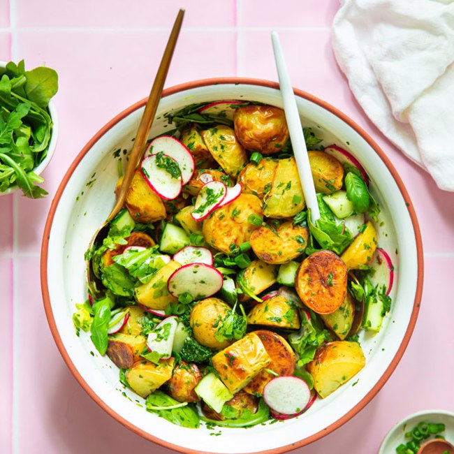 Arugula Pesto Potato Salad