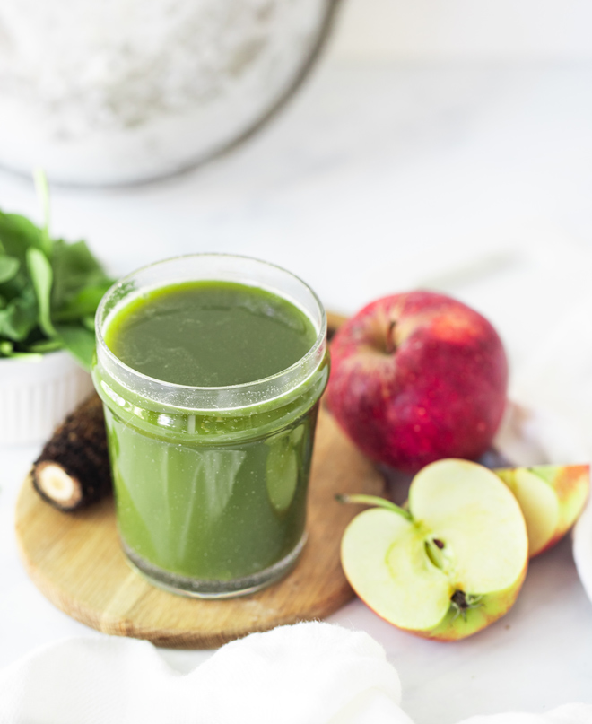 Burdock, Apple & Spinach Juice
