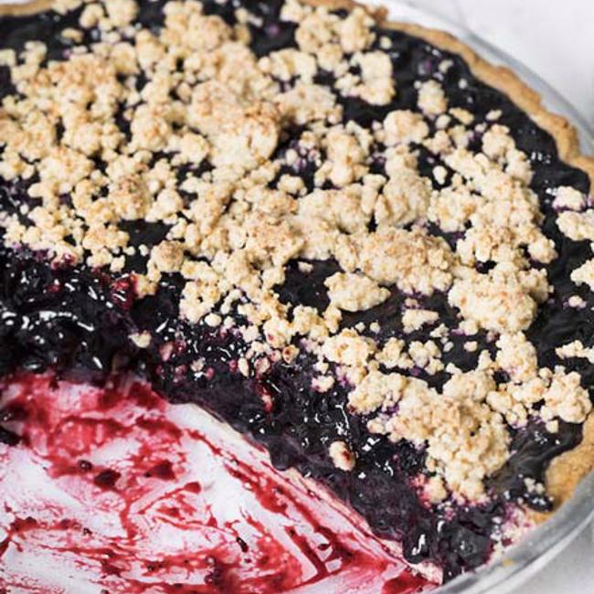 Wild Blueberry Pie 